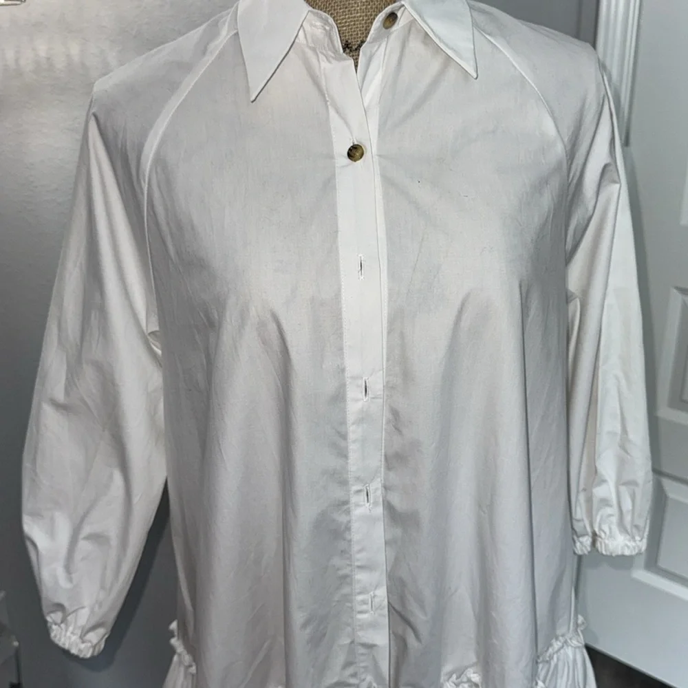 GB shirt dress long sleeve dropped waist - Picture 2 of 6